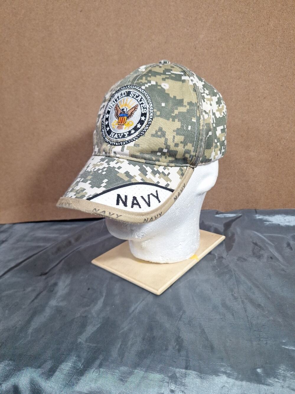 United States Navy Naval Green ACU Camo Camouflage Baseball Style Cap Hat